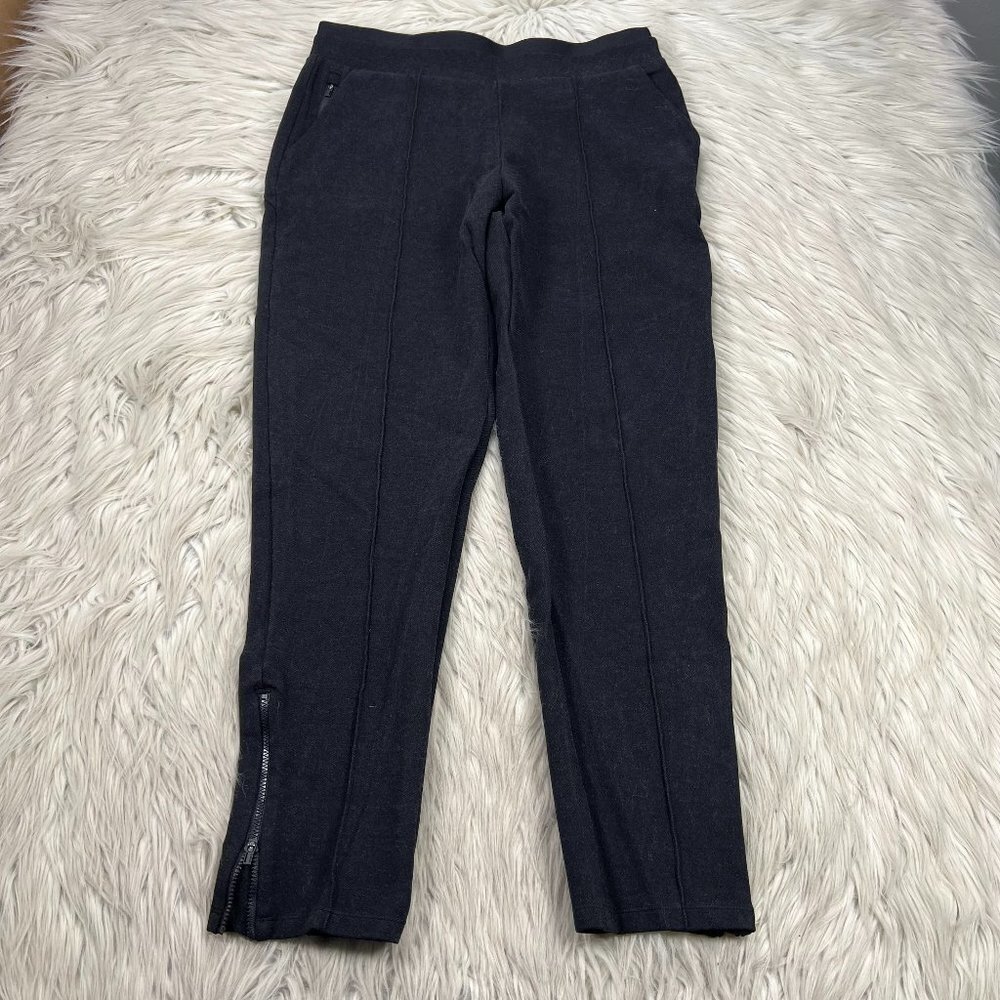 Athleta Women's Heathered Pintuck Pants in Black